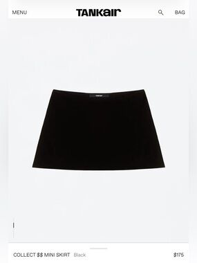 Tank Air Black Collect Mini Skirt